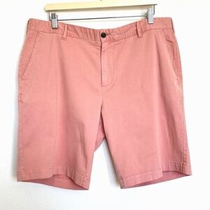 Faherty Pink Coral Cotton Stretch Chino Shorts Men’s 38 Casual Summer Classic